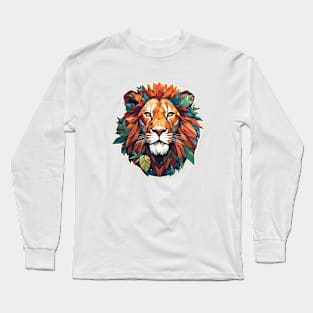 Lion Beast Animal World Wildlife Beauty Discovery Long Sleeve T-Shirt